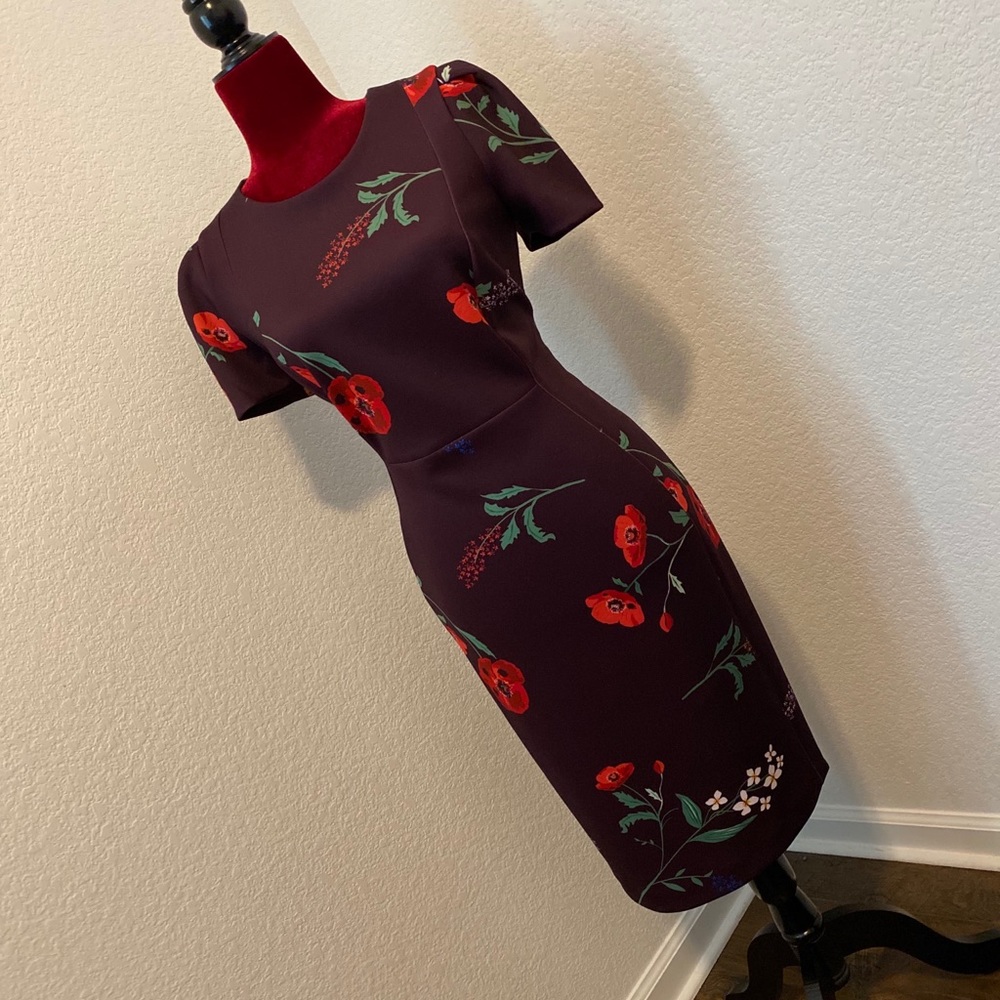 Calvin Klein Poppy Print Dress